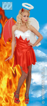 Halloweenkleding engel-duiveltje