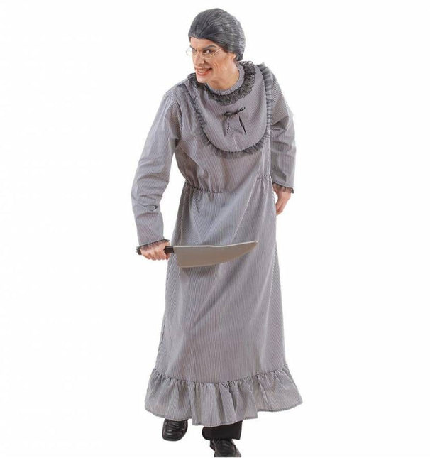 Halloweenkleding gekke grootmoeder