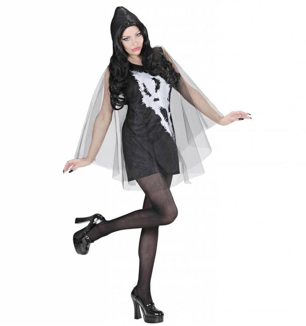 Halloweenkleding jurk schreeuwende geest