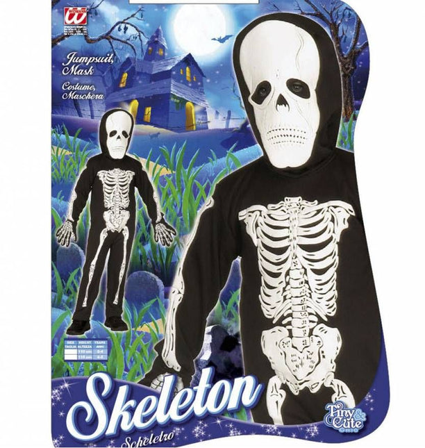 Halloweenkleding klein skelet