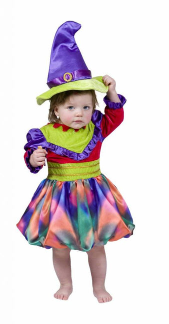 Halloweenkleding: Kleurig heksje