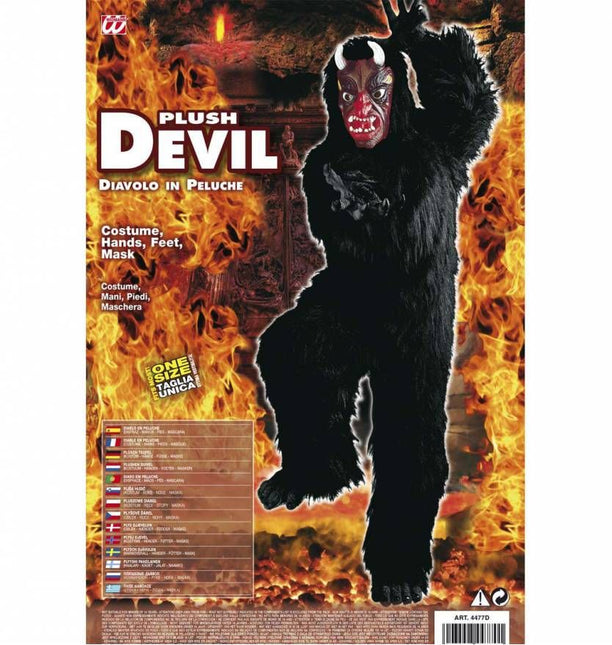 Halloweenkleding pluche kostuum duivel