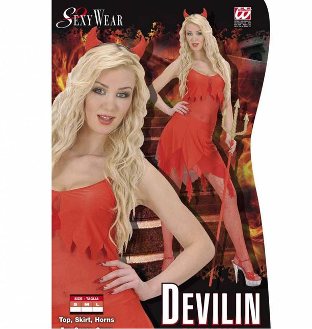 Halloweenkleding sexy duiveltje