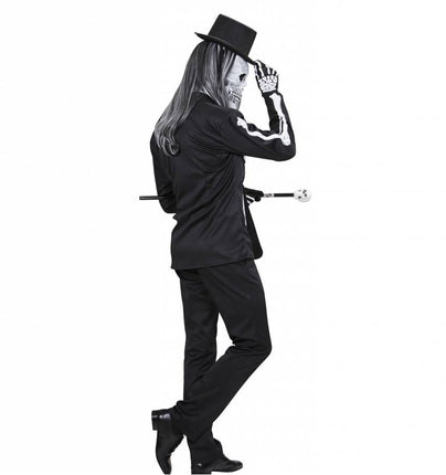 Halloweenkleding skelet jas