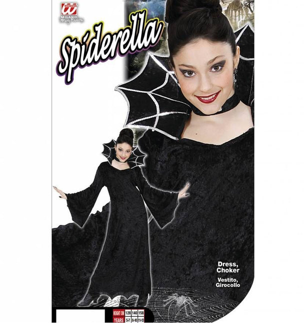 Halloweenkleding spiderella kind
