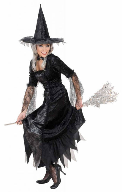 Halloweenkleding spiderweb heks