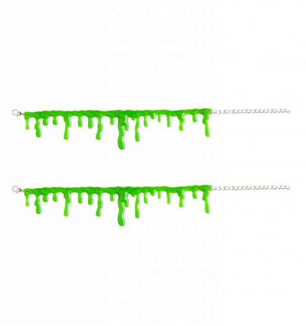 Halloweenkostuum armband groene slijm