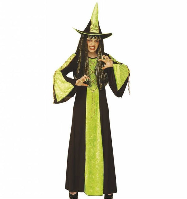 Halloweenkostuum: Heks in diverse kleuren