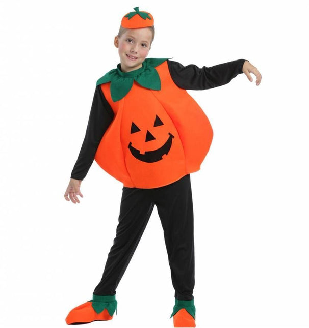 Halloweenkostuum pompoen kind