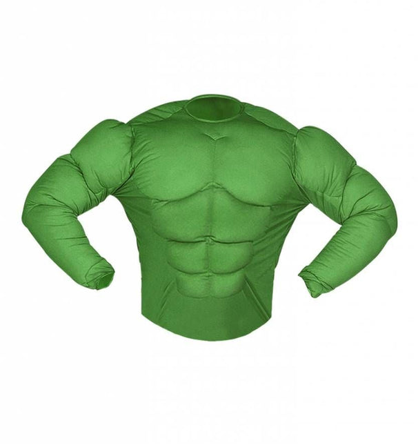 Halloweenkostuum spierenshirt groen kind