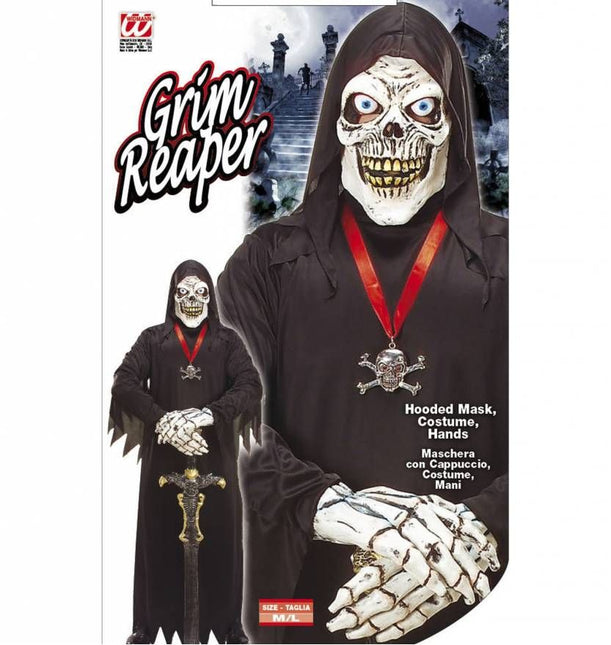 Halloweenkostuums skelet set