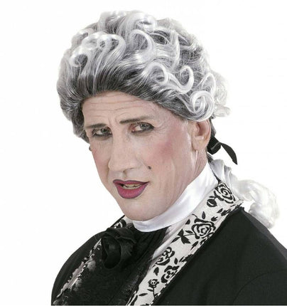 Halloweenpruik gothic met krullen