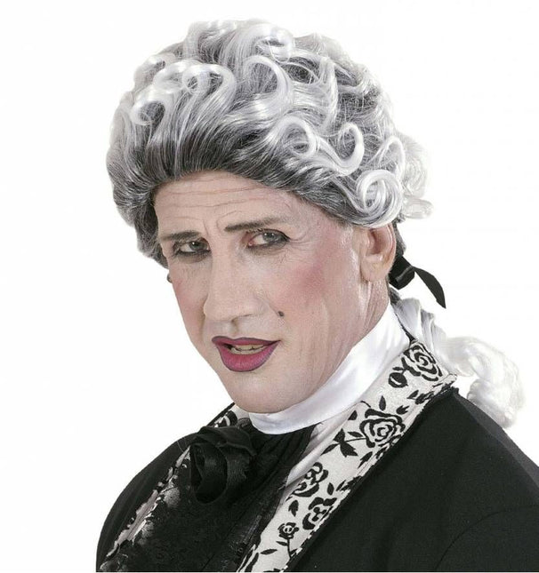 Halloweenpruik gothic met krullen