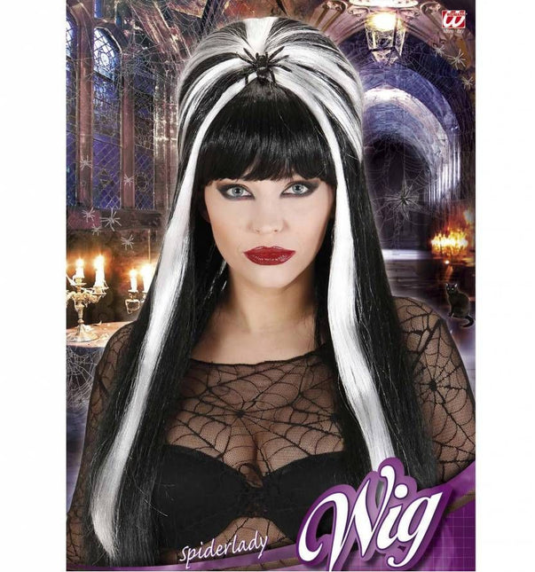 Halloweenpruik spiderella met spin