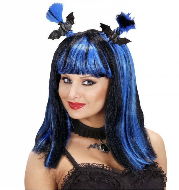 Halloweenpruik volwassen met spinnen