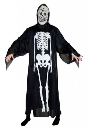 Horror-outfit: Skeletarkostuum met masker