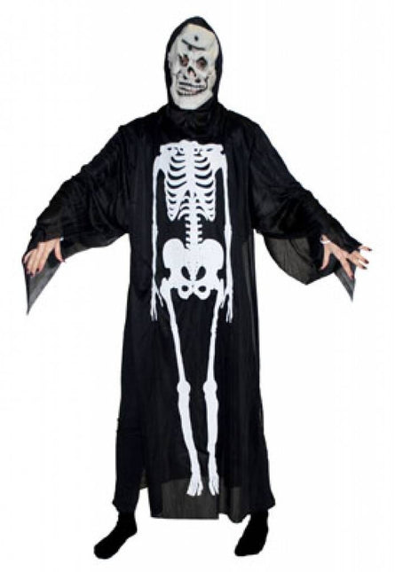 Horror-outfit: Skeletarkostuum met masker