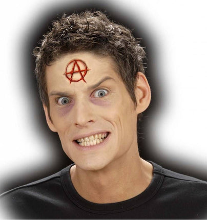 Horroraccessoires: Brandmerk Anarchie teken