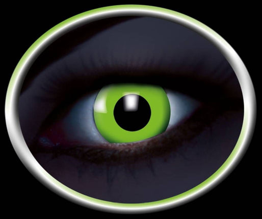 Party-accessoires: Contactlens Flash Groen