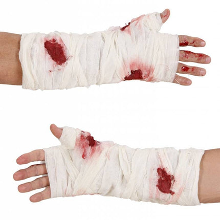 Carnavalsaccessoires: Bloederig verband om de arm
