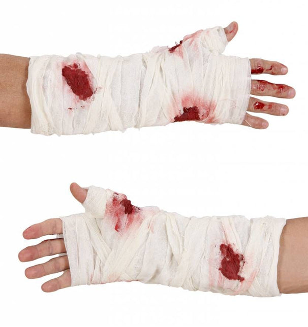 Carnavalsaccessoires: Bloederig verband om de arm
