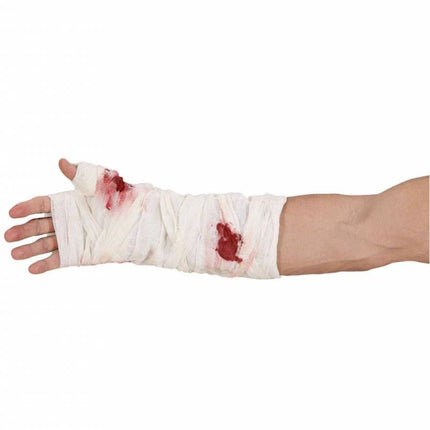 Carnavalsaccessoires: Bloederig verband om de arm