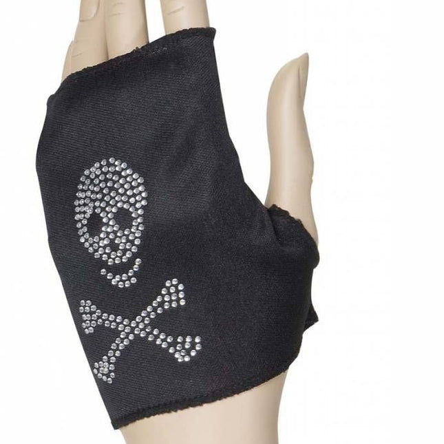 Carnavalsaccessoires: Handschoen met doodskop