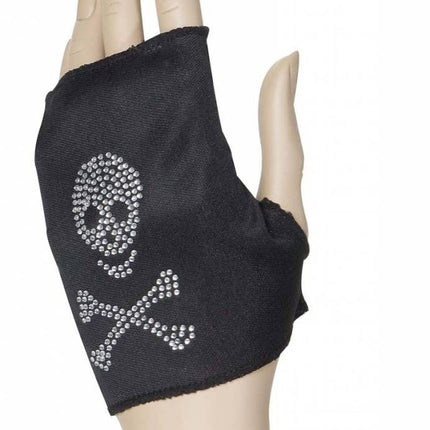 Carnavalsaccessoires: Handschoen met doodskop