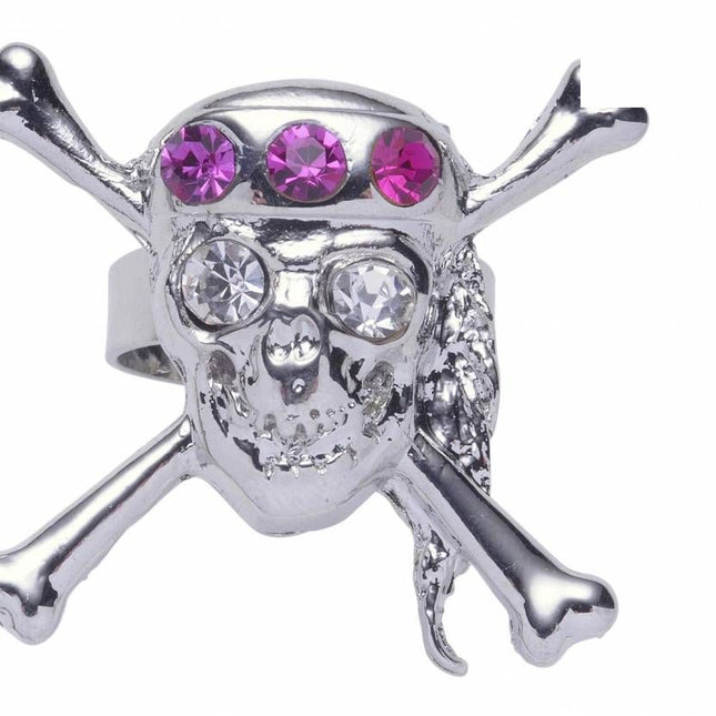 Carnavalsaccessoires: Ring met doodskop
