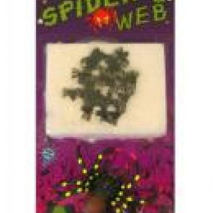 Griezelaccessoires: Minispinnen in web
