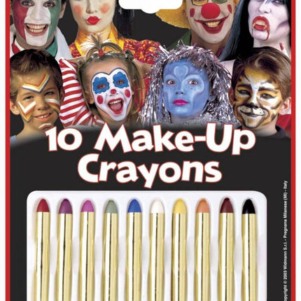 Halloweenaccessoires 10 make-up stiften
