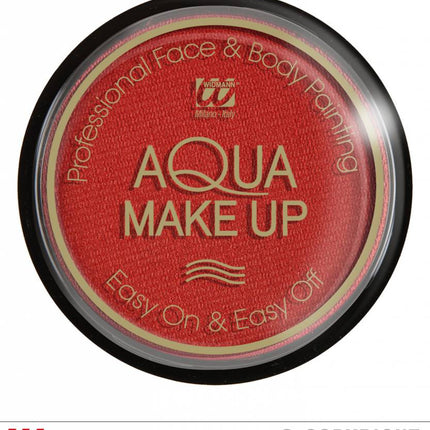 Halloweenaccessoires aqua make-up metalic 15g oranje