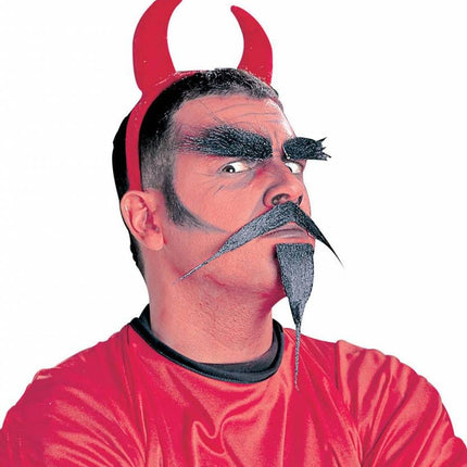 Halloweenaccessoires: Baard/Snor/wenkbrauw