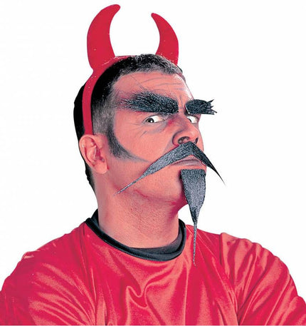 Halloweenaccessoires: Baard/Snor/wenkbrauw