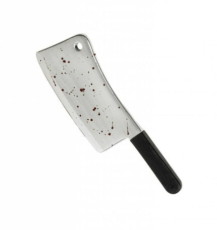 Halloweenaccessoires bijl met bloed 44cm