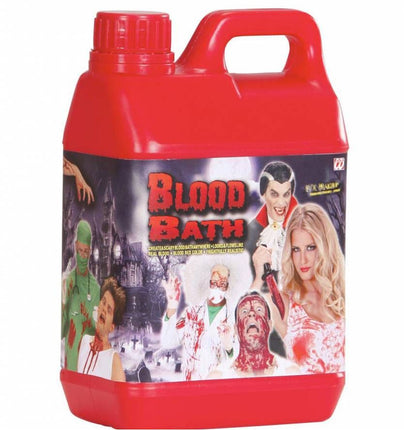 Halloweenaccessoires bloedbad jerrycan 1,89 liter