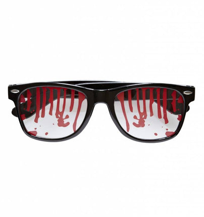 Halloweenaccessoires bloederige bril