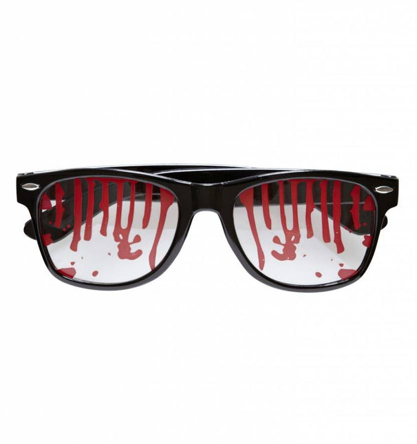 Halloweenaccessoires bloederige bril