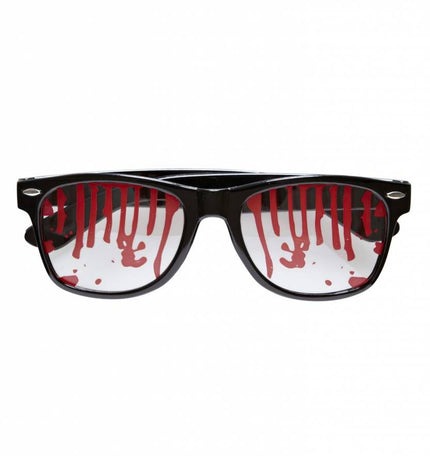 Halloweenaccessoires bloederige bril