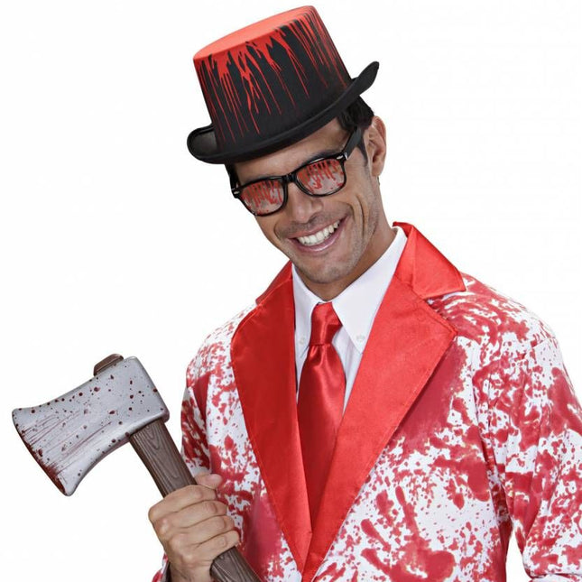 Halloweenaccessoires bloederige bril