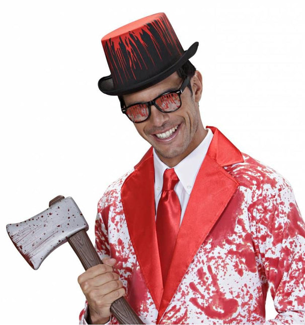 Halloweenaccessoires bloederige bril