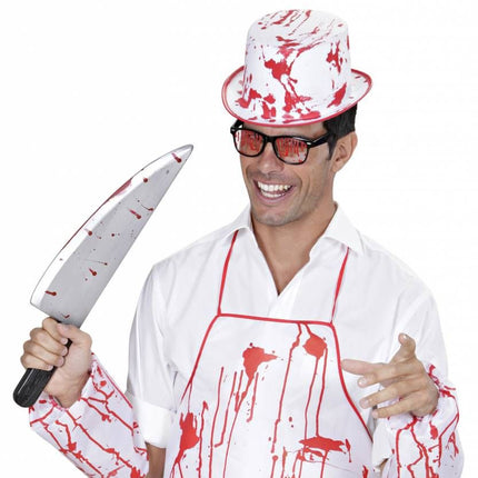 Halloweenaccessoires bloederige hoge hoed