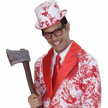 Halloweenaccessoires bloederige hoge hoed