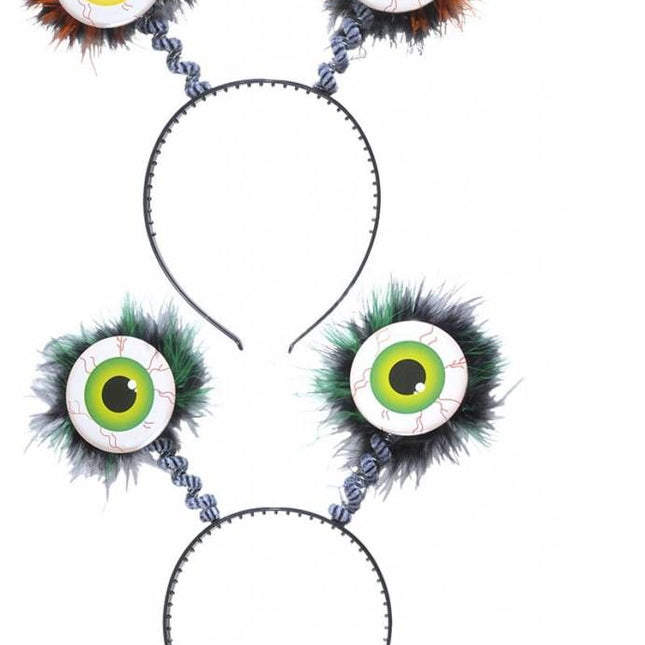 Halloweenaccessoires bopper met ogen en veren