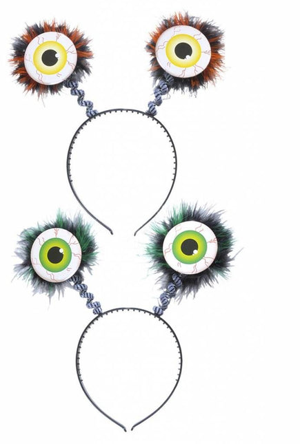 Halloweenaccessoires bopper met ogen en veren