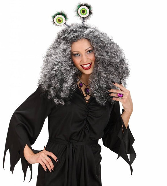 Halloweenaccessoires bopper met ogen en veren