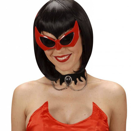 Halloweenaccessoires: Bril duivel