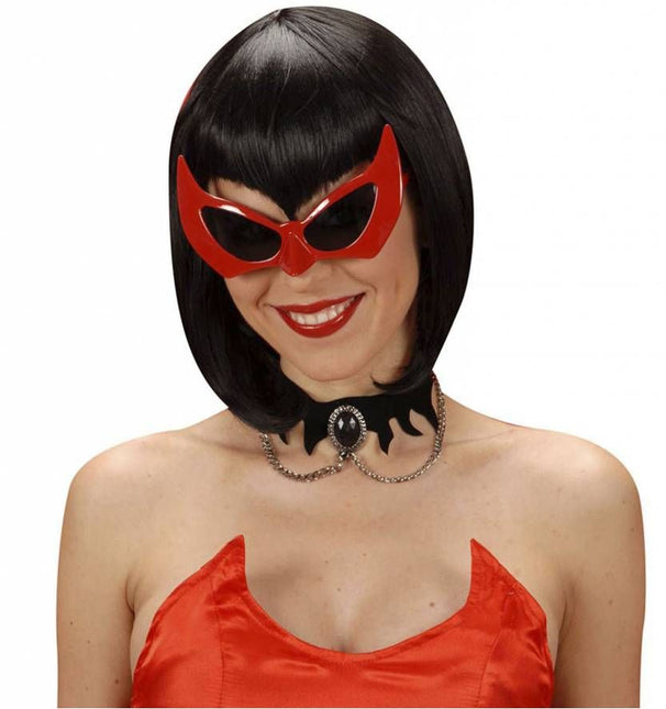Halloweenaccessoires: Bril duivel