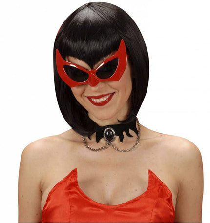 Halloweenaccessoires: Bril duivel