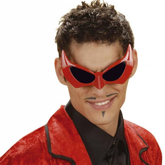 Halloweenaccessoires: Bril duivel